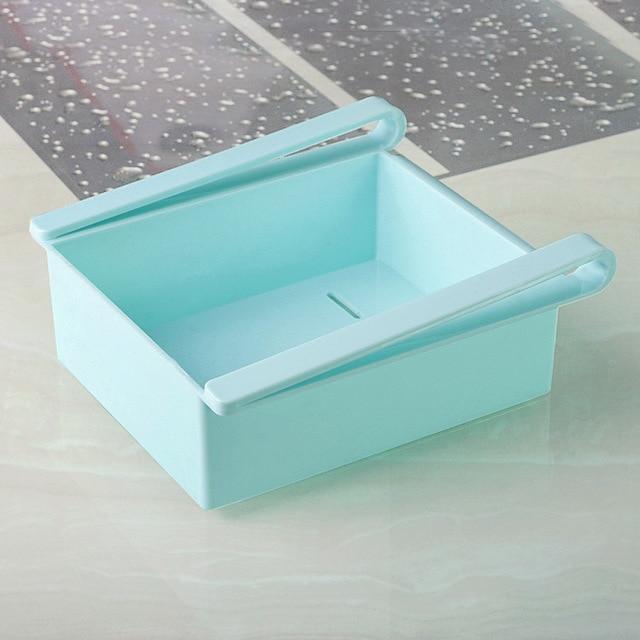 Adjustable Stretchable Refrigerator Organizer Drawer Basket Refrigerator Pull-out Drawers Fresh Spacer Layer Storage Rack