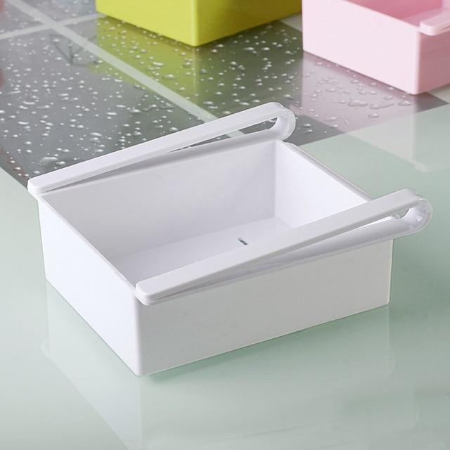 Adjustable Stretchable Refrigerator Organizer Drawer Basket Refrigerator Pull-out Drawers Fresh Spacer Layer Storage Rack