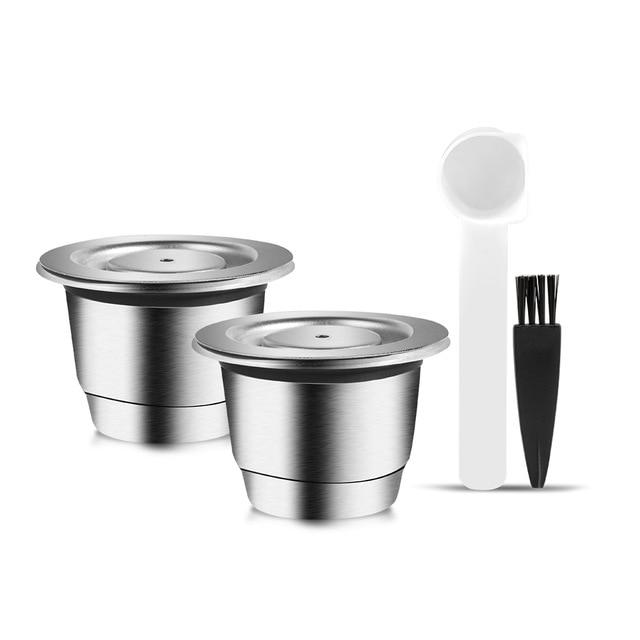 iCafilas New Upgraded Reusable Coffee Capsule For Nespresso Stainless Steel Coffee Filters Espresso Coffee Crema Maker