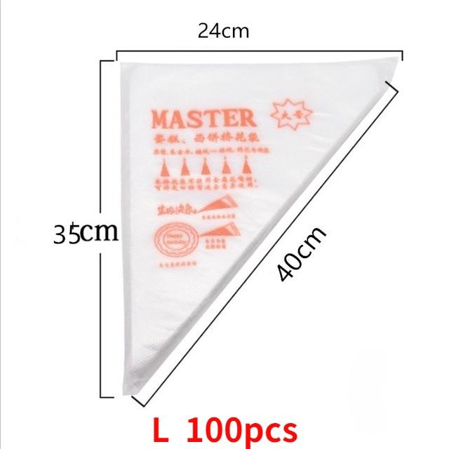 100/50/20 PCS Disposable Pastry Bag S/M/L Confectionery Bags Cake Cream Icing Fondant Decorating Kitchen Baking Piping Bag Tools