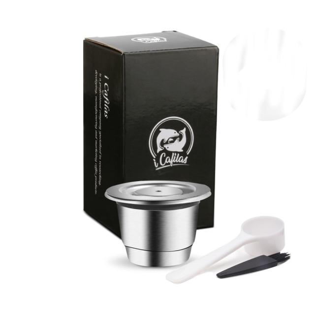 ICafilas Refillable Stainless Steel Espresso Coffee Maker Capsule For Nespresso Machine Reusable Filter Coffee Pods