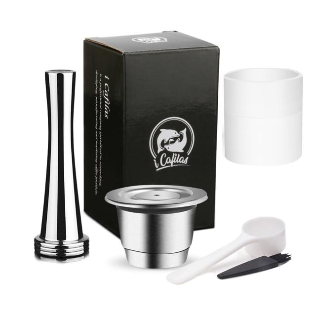 ICafilas Refillable Stainless Steel Espresso Coffee Maker Capsule For Nespresso Machine Reusable Filter Coffee Pods
